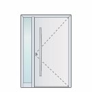 Glass on the left - left